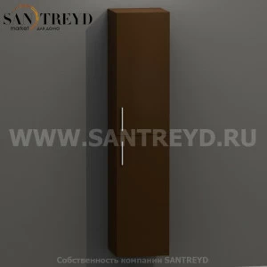 MDC167 Высокий шкаф с двумя створками 160 см коричневый Globo 4ALL Италия