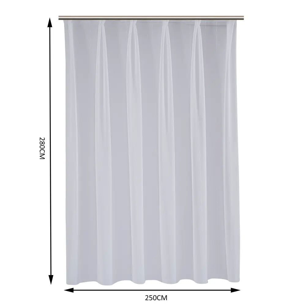 Тюль на ленте Inspire Willers 250x280 см цвет белый 83561998 STLM-2178466  - Вид №2