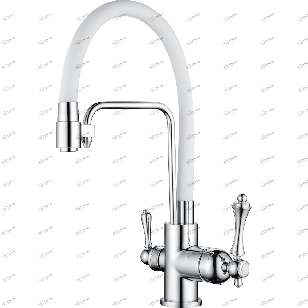 GZ 77025F Смеситель для кухни с подключением к фильтру с питьевой водой Ganzer Белый Ganzer Германия 14032