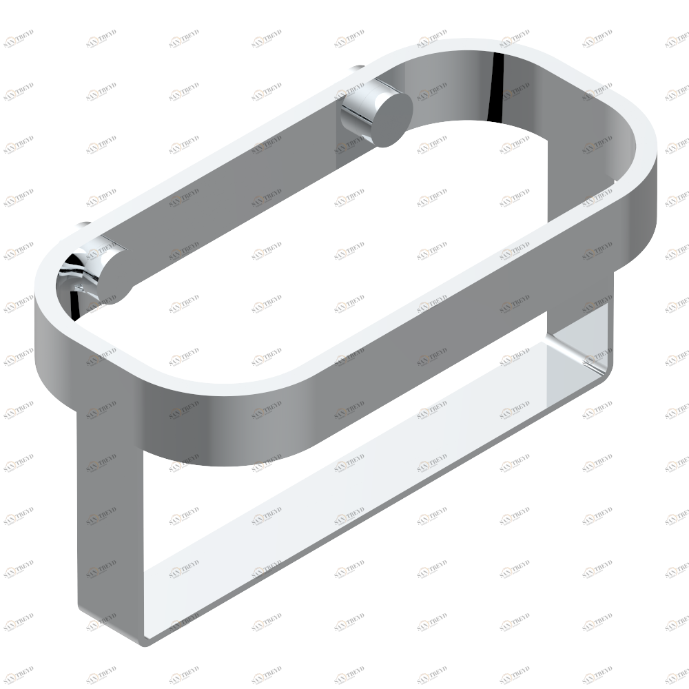 U6H-610 Настенная подставка для шампуней и гелей для душа Thg-paris Beyond crystal с красным хрусталём Хром U6H-610 CAT.A