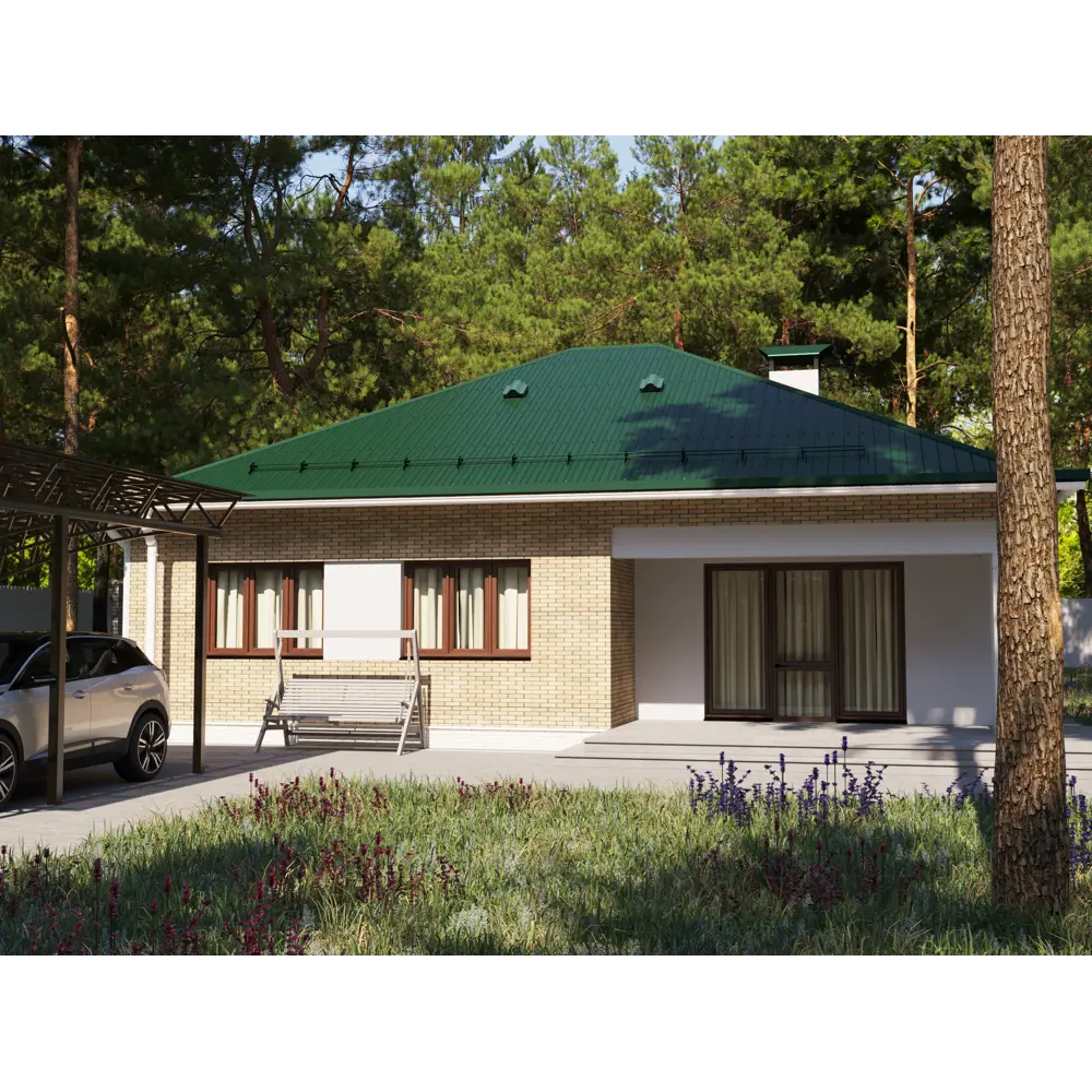 Santreyd Профнастил С20 для кровли и заборов зелёный 1150×2000 мм 82157379 STLM-0020723 - Вид №2