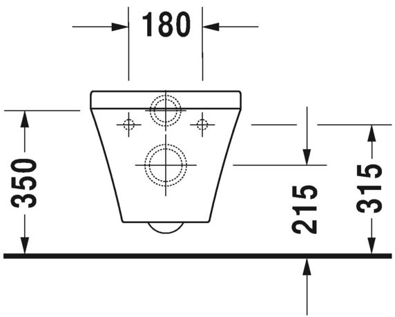 2571090000 Подвесной унитаз настенный Белый Duravit Durastyle Германия - Вид №5