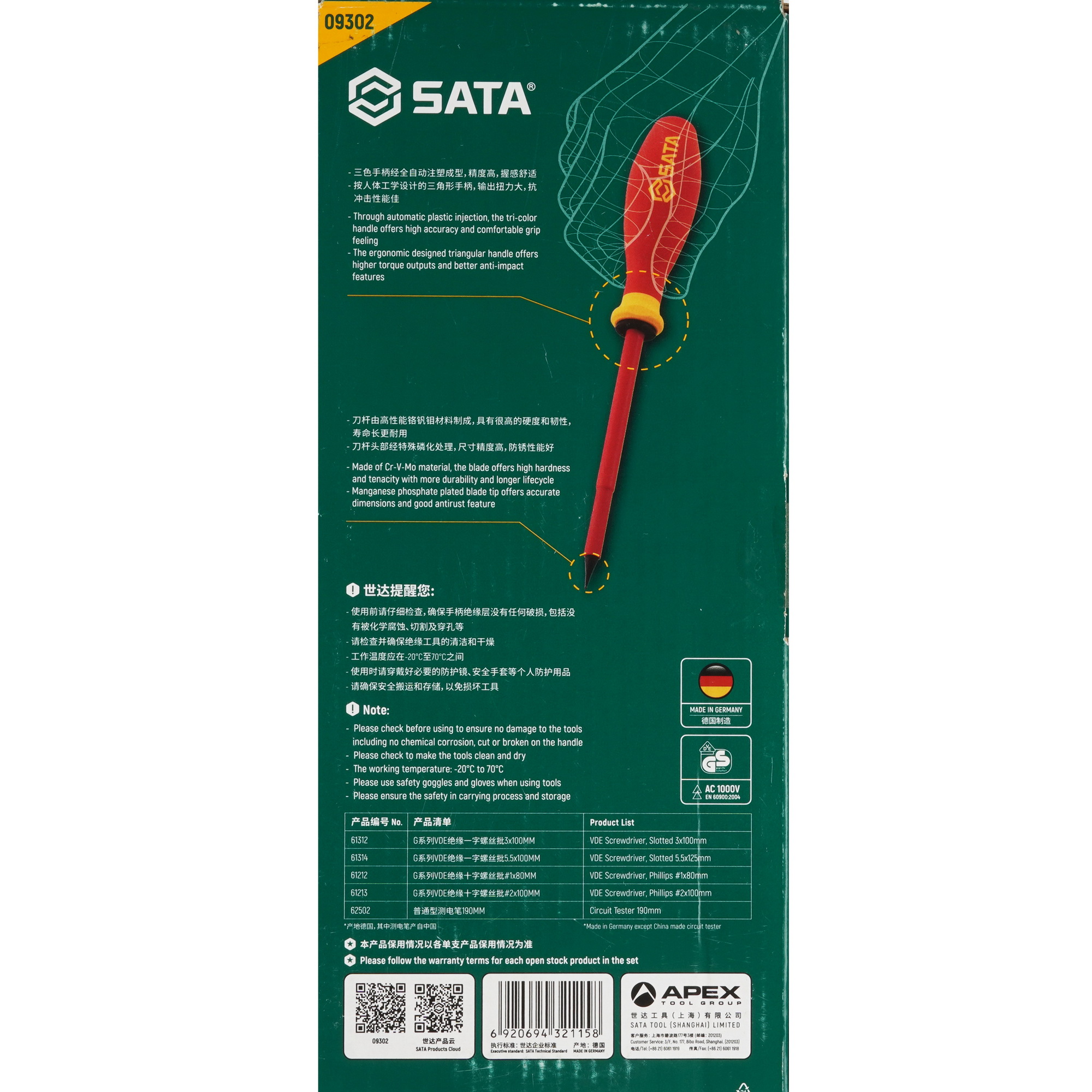 Набор отверток SATA 09302 9098441 STDN-0061791 - Вид №2