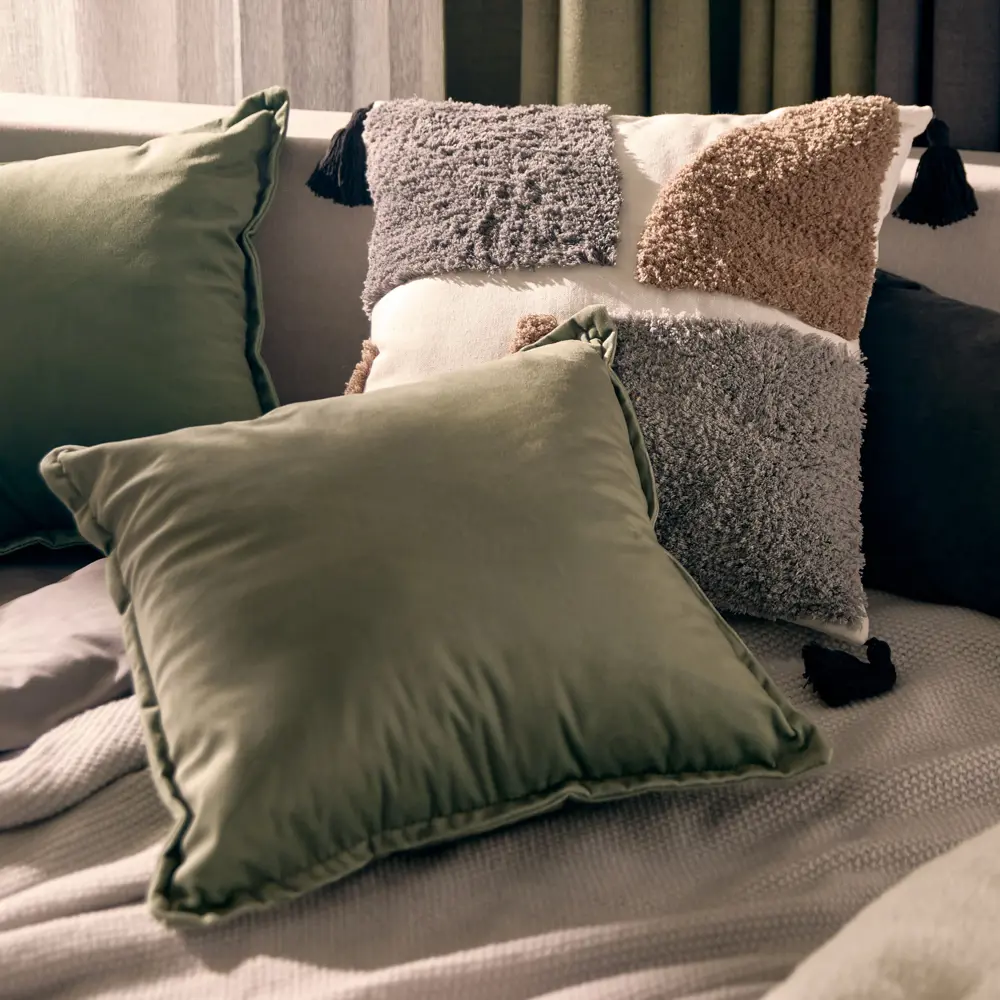 Перея: декоративная подушка 45×45 см в цвете тайга 89426295 Santreyd STLM-1579573 - Вид №4