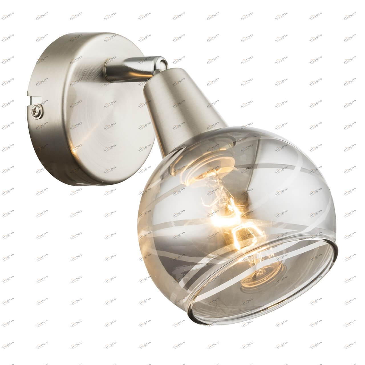 Спот настенный светодиодный серый Roman 54348-1 GLOBO ROMAN 00-3925296 Серый Ceramica Globo