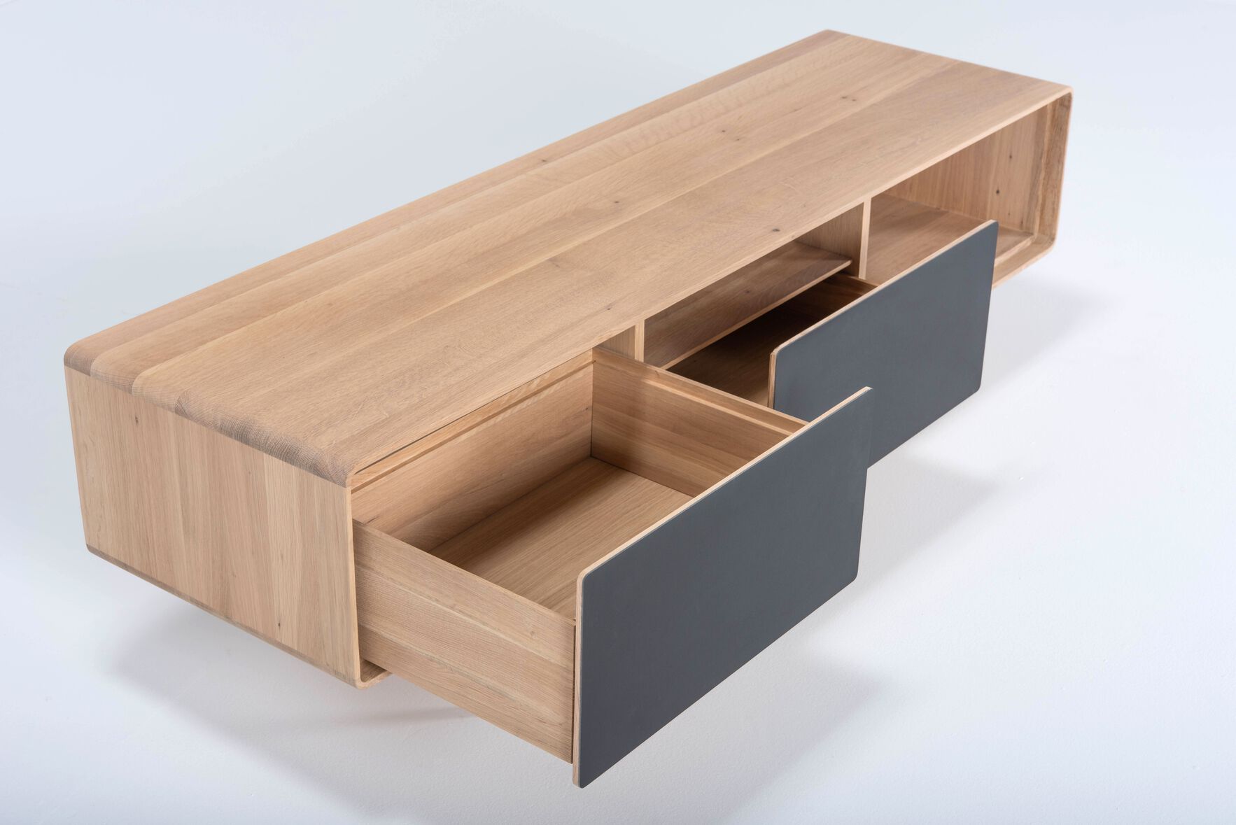 Дубовый шкаф для телевизора с ящиками Gazzda ARCH-00146365 - Вид №16