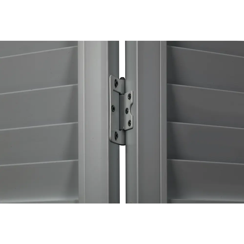 Ширма-перегородка РСП с жалюзийными створками ПВХ серого цвета 1.6x1.6 м 83577904 STLM-0042073 - Вид №2