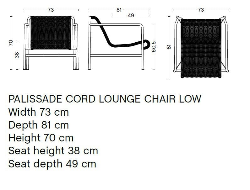 Садовое кресло с подлокотниками Hay Palissade ARCH-00013737 - Вид №10