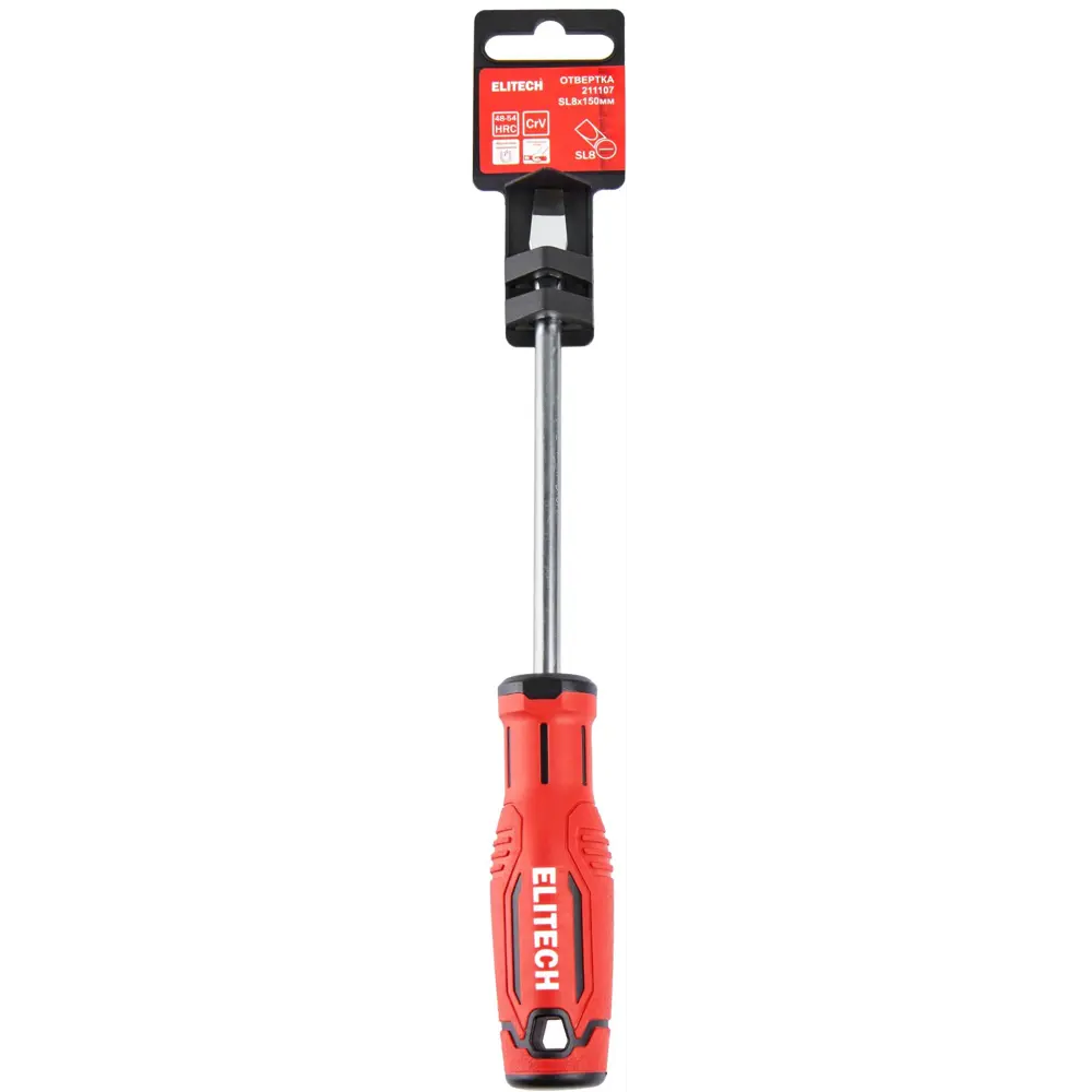 Отвертка Elitech 211107 SL8x150 мм с магнитным наконечником 89407130 STLM-1577437 - Вид №5