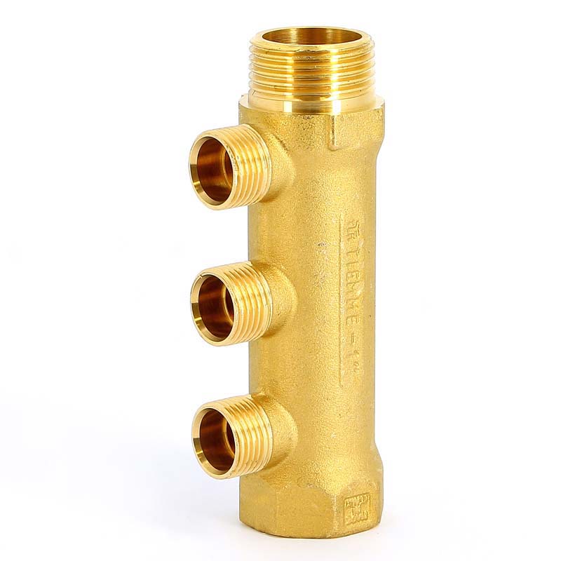 Коллектор НВ 1" TIEMME 3 выхода 1/2"Н 36мм 1910007