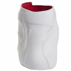 Ваза керамическая White&Red 17*17*22 GARDA DECOR - 033926 Белый