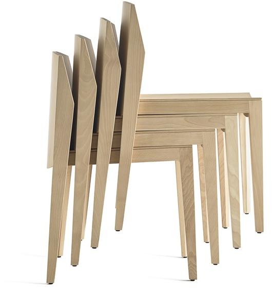 Capdell Деревянный стул со встроенной подушкой Isa 141p - Вид №3