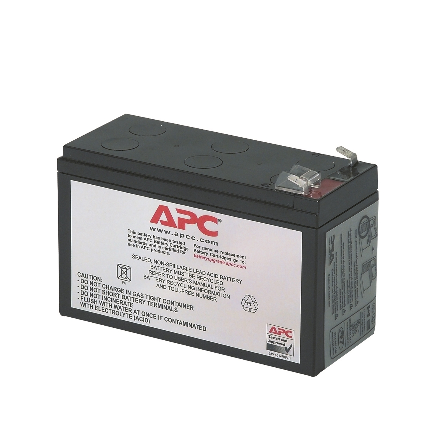 RBC17 Сменный батарейный картридж APC №17 со сроком гарантии 2 года Schneider Electric 