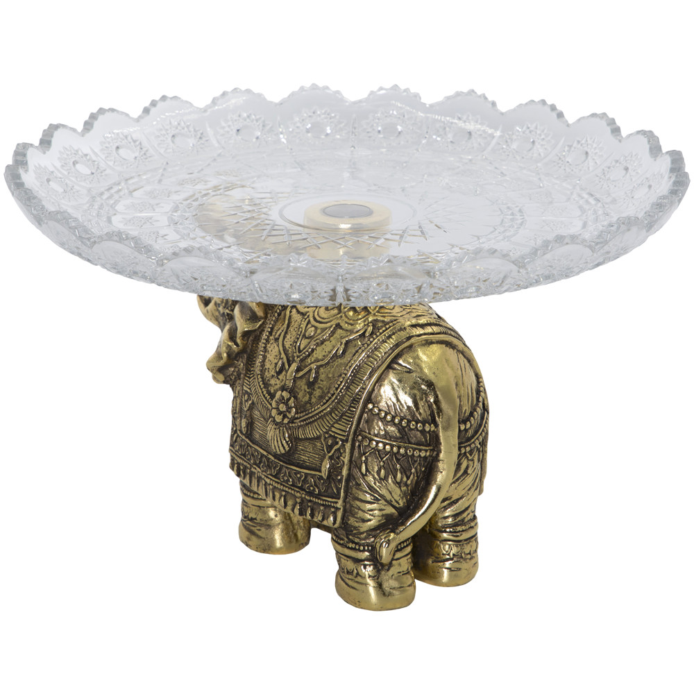 52095 Фруктовница-конфетница Слон индийский - 5 Бронза BOGACHO 4627179657185 - Вид №9