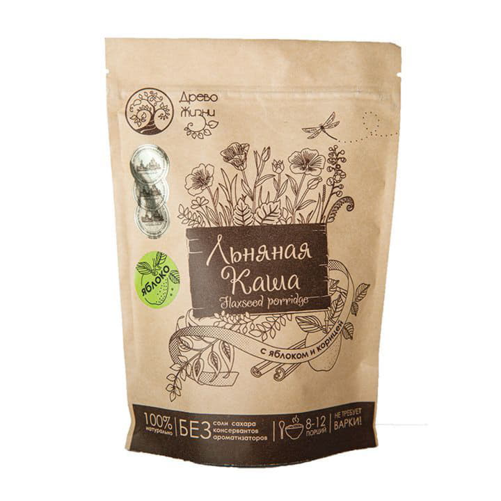 Льняная каша с яблоком и корицей ДРЕВО ЖИЗНИ Santreyd 10166 - Вид №1