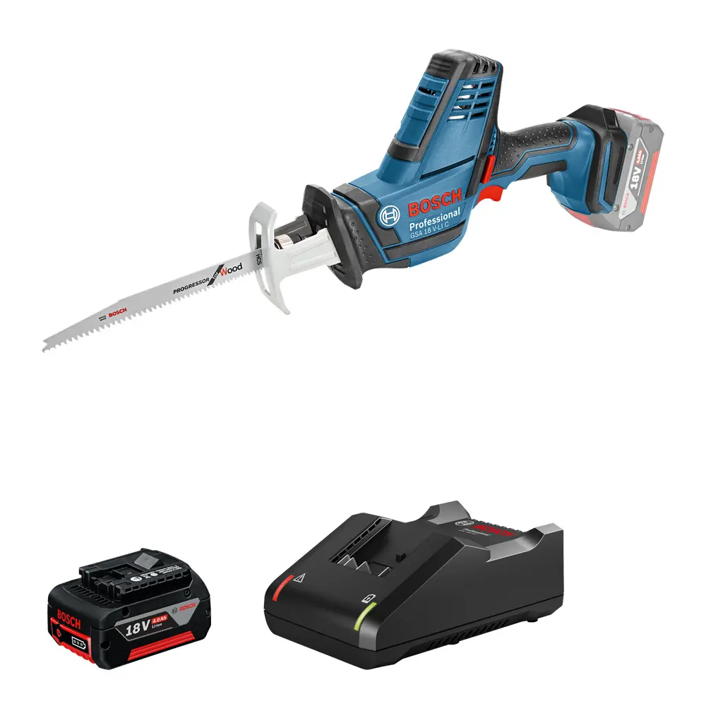 Пила сабельная аккумуляторная бесщёточная Bosch GSA 18V-LI C Professional, 0615990M3Y, 18 В Li-Ion 1x4 Ач 88109917 STLM-2117912 BOSCH PROFESSIONAL  - Вид №3