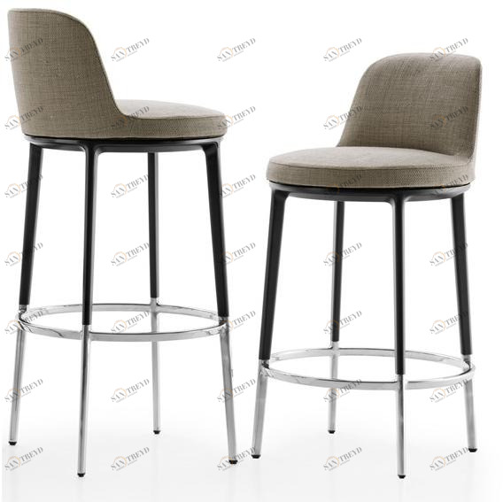 Maxalto Табурет высокий, обитый тканью, со спинкой Caratos sun-id-1432832