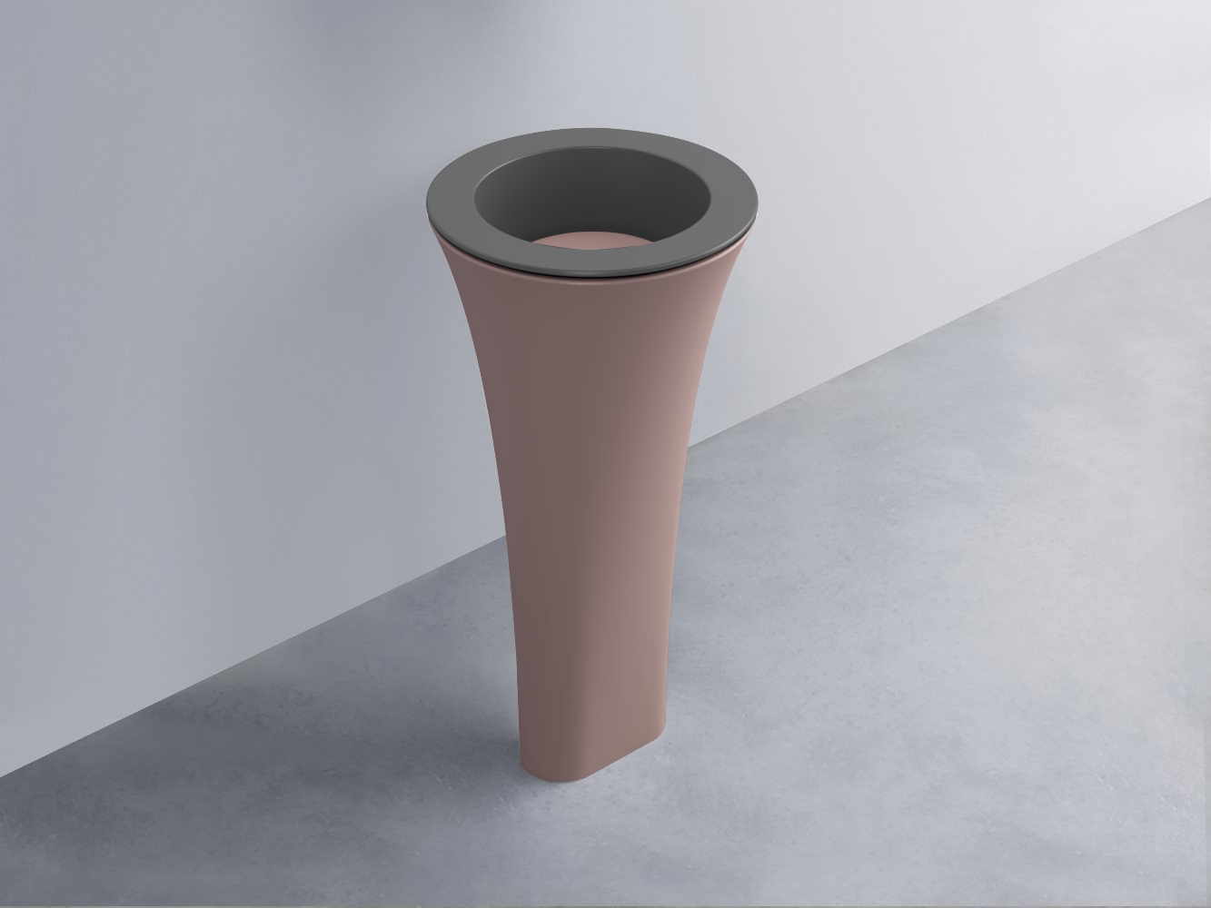 AMLA45-CM+AMPILT-CP+AMCOLT-CP Раковина Amedeo Tondo отдельностоящая cielo Enjoy + Amedeo Ceramica Cielo