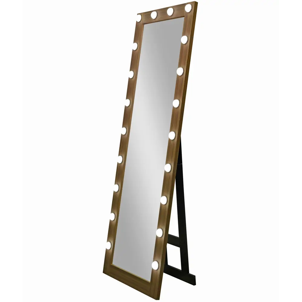 INSPIRE Тибет — гримерное зеркало с подсветкой 60×175 см в багете орех 86728472 STLM-0070989 - Вид №2