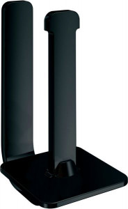 3224/02(14) Gedy Outline, бумагодержатель вертикальный, цвет черный матовый