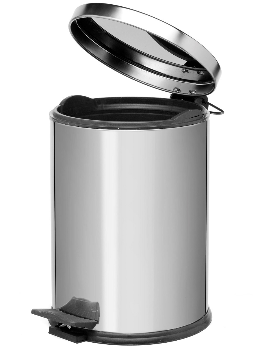 Вёдра с педалью и крышкой Antila Soft Close 12L Chrome NAVAKO 11009 - Вид №1