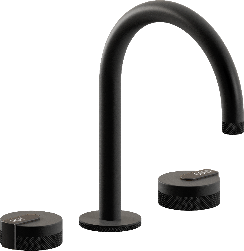 E-11512-R1MBK-L1GM-MBK Смеситель для умывальника на 3 отвертия GRAFF MOD+