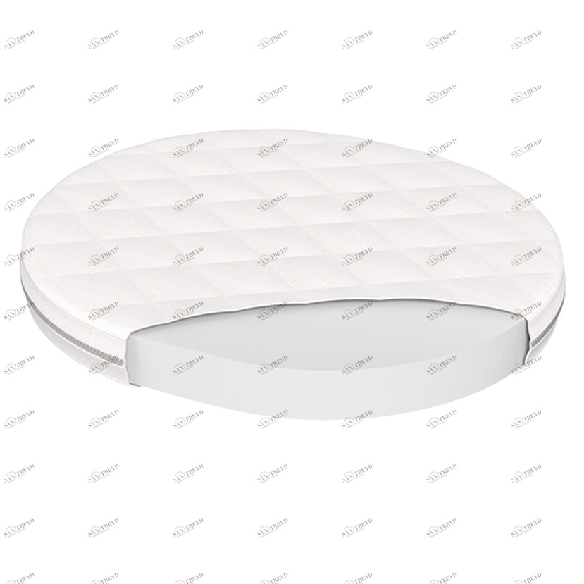 Матрас для люльки Bed форплит, 6 см ELLIPSE ELLIPSE BED 351681 Белый Santreyd 