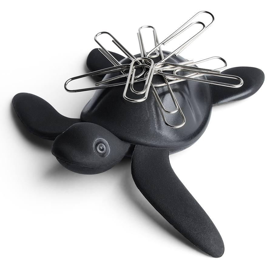 QL10349-DK-GY Магнит save turtle, темно-серый Qualy  - Вид №2