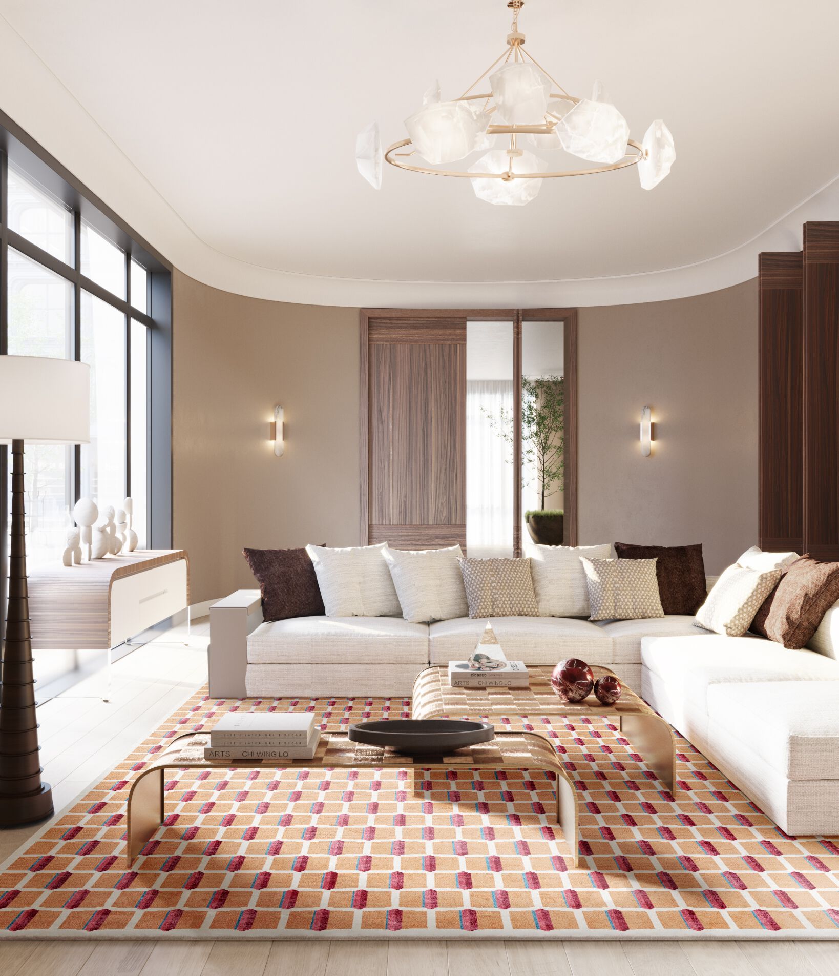 Прямоугольный ковер ручной работы Tapis Rouge узор ARCH-00125964 - Вид №2