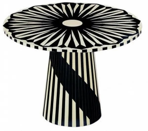 Scarlet Splendour Круглый журнальный столик Vanilla noir