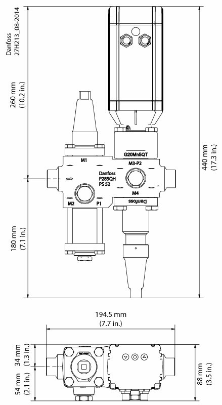 Danfoss ICF 15 — многофункциональные клапанные станции ICF 15-4-13 (22 SD) Клапан-регулятор уни 027L4582  - Вид №12