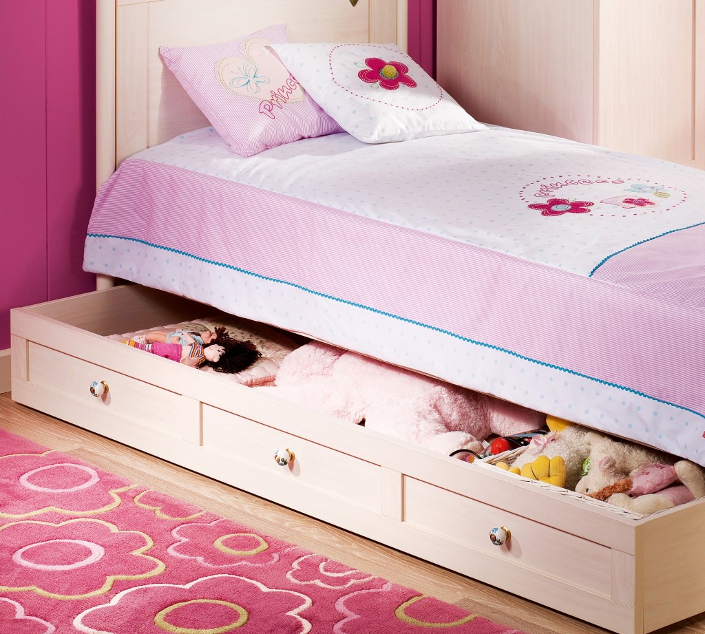 Кровать выдвижная детская 90х190 см беленый дуб Flora CILEK FLORA 00-3832114 Бежевый Santreyd - Вид №2