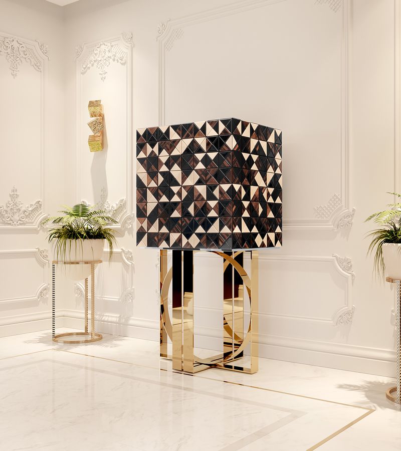 0-035 Пиксельный шкаф из орехового дерева Boca Do Lobo  - Вид №10