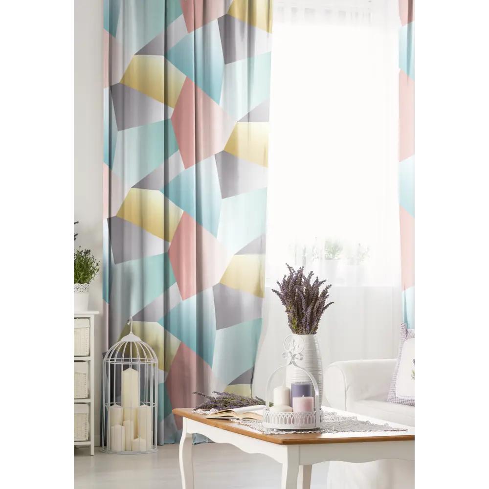Штора на ленте Рассвет 150x260 см цвет жёлтый 82701265 STLM-2097977 SEASONS  - Вид №6