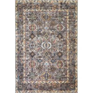 Ковер РОЯЛТАФТ Colaris серый 200x300 см с восточным принтом 89418244