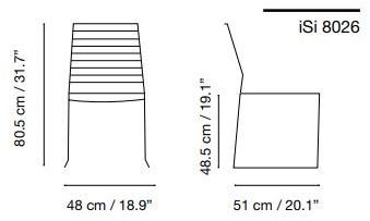 iSimar Штабелируемый садовый стул из оцинкованной стали Tarifa 8026 - Вид №6