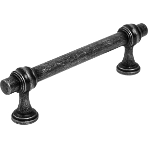 Мебельная ручка-рейлинг античное серебро 96 мм