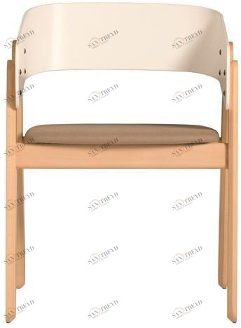 Capdell Стул из бука с подлокотниками и встроенной подушкой Polo sun-id-1460165