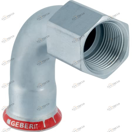 GEBERIT 20555 Переходной отвод Geberit Mapress из углеродистой стали 90°, с внутренней резьбой 
