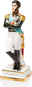 10617362 Мануфактуры Гарднеръ в Вербилках Скульптура "П.И. Багратион" (27 см)  (Францъ Гарднеръ) Фарфор, Керамика