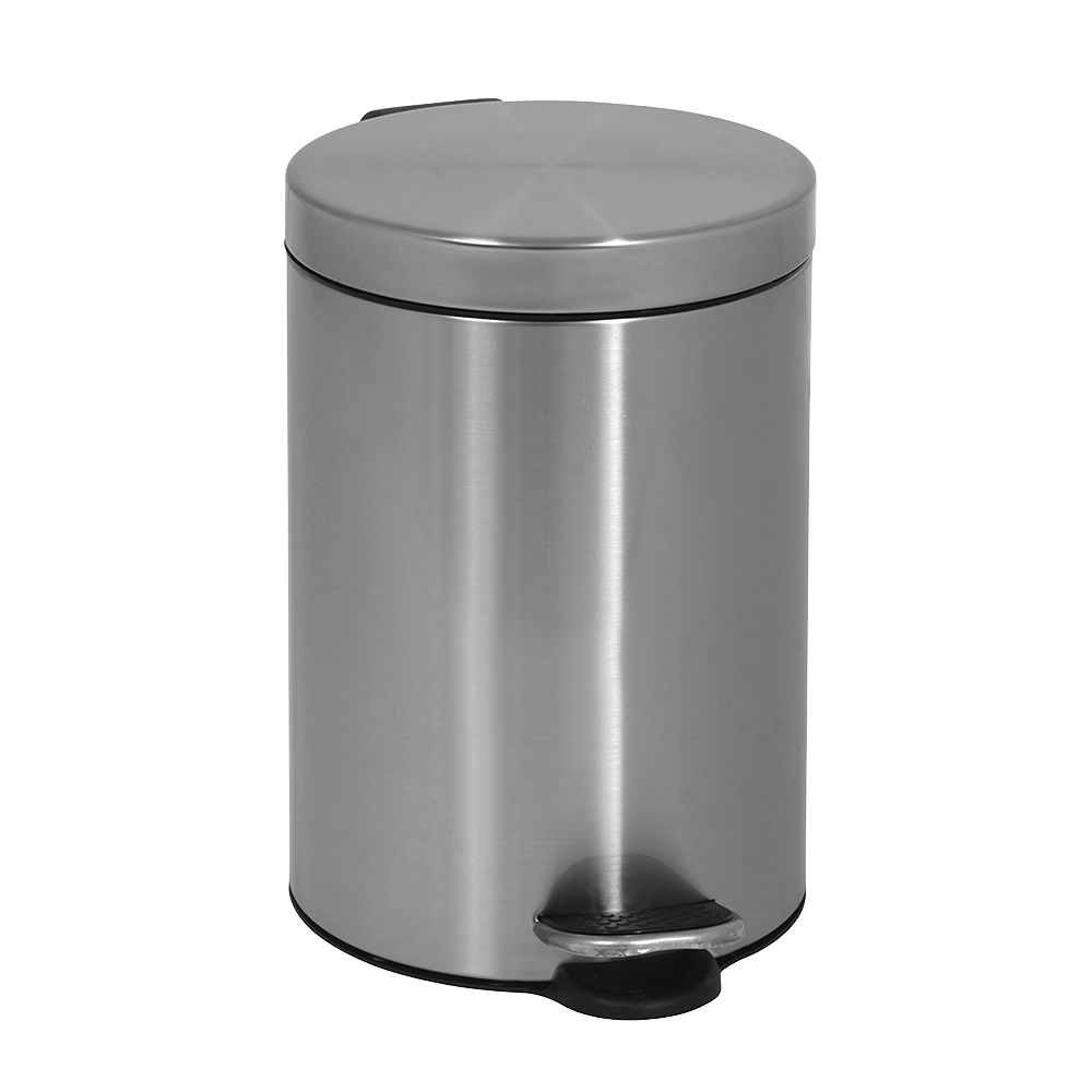 95111 Нержавеющee мусорное ведро с пластмассовой вкладкой SANELA 