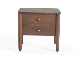 Деревянная прямоугольная тумбочка с ящиками