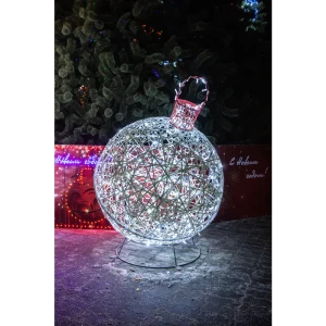 Электрическая светящиеся фигура Елочная игрушка 200 LED 100x100x100 см теплый белый свет 86164017 STLM-2031242