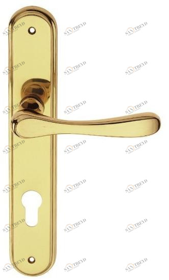 Pasini Ручка из латуни на пластине с накладкой  3320 