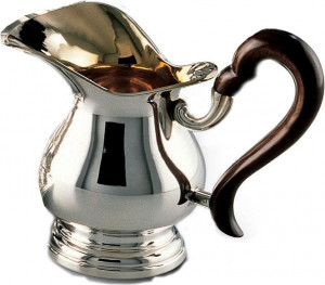 52622 Schiavon Молочник 9см конический (с дерев. ручкой) "Инглезе" (серебро 925)(к сахарнице 33401/0114) Серебро 925