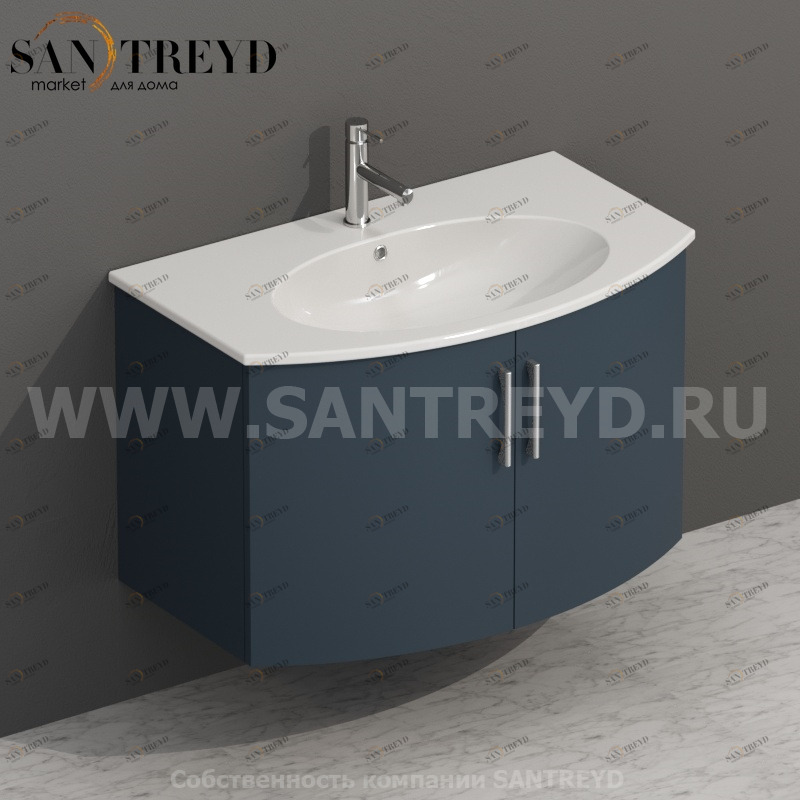 MDMA80Y157 Тумба с двумя створками 78 см серая Globo 4ALL Италия Ceramica Globo