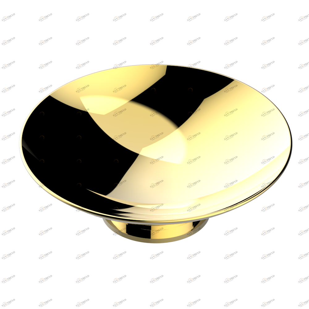 G2K-544GM Мыльница на подставке, диаметр : 150 мм Thg-paris Faubourg - белый фарфор Покрытие PVD золотистый цвет G2K-544GM CAT.F