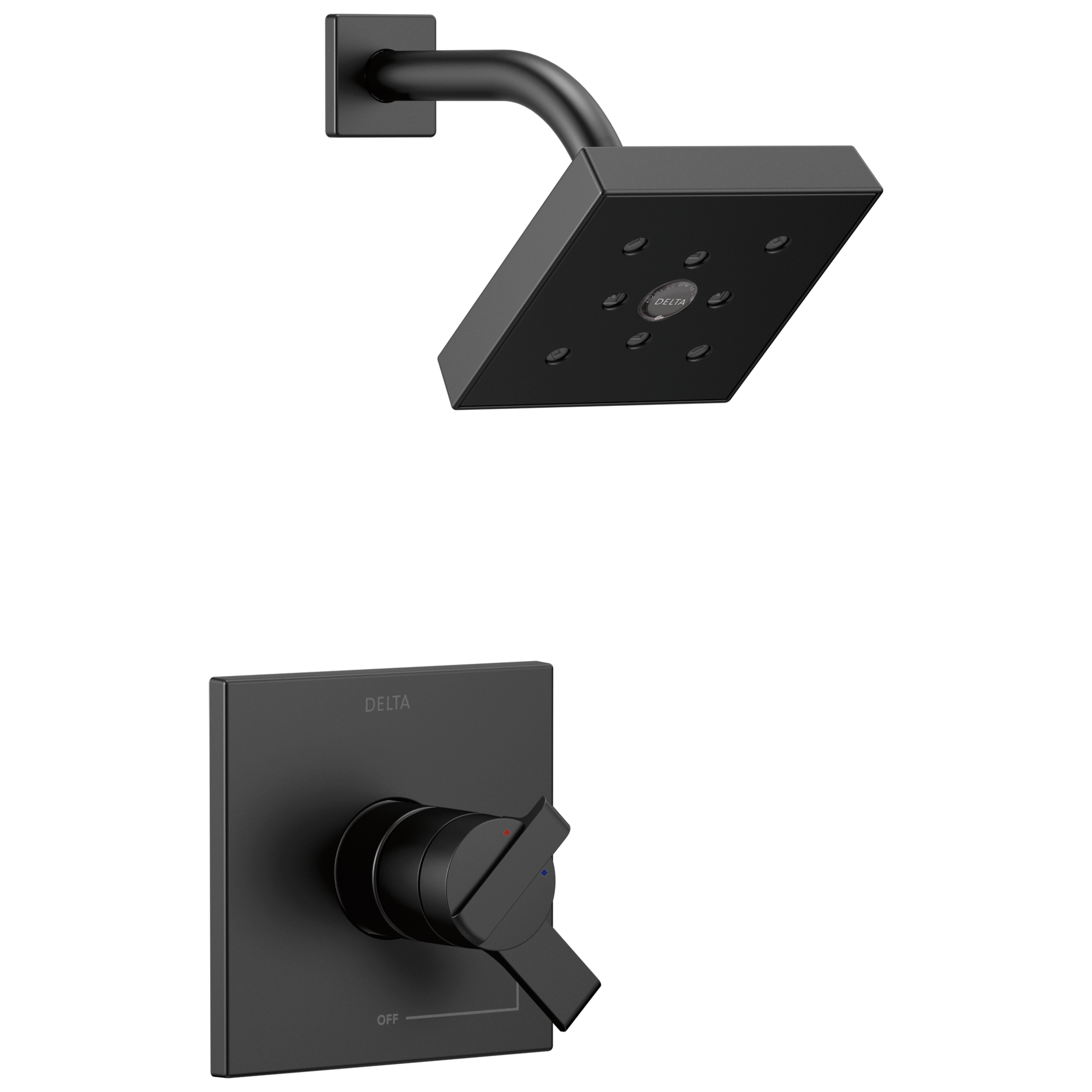 T17267-BL Накладка для душа Monitor® 17 серии H2Okinetic® Delta Faucet Ara Матовый черный