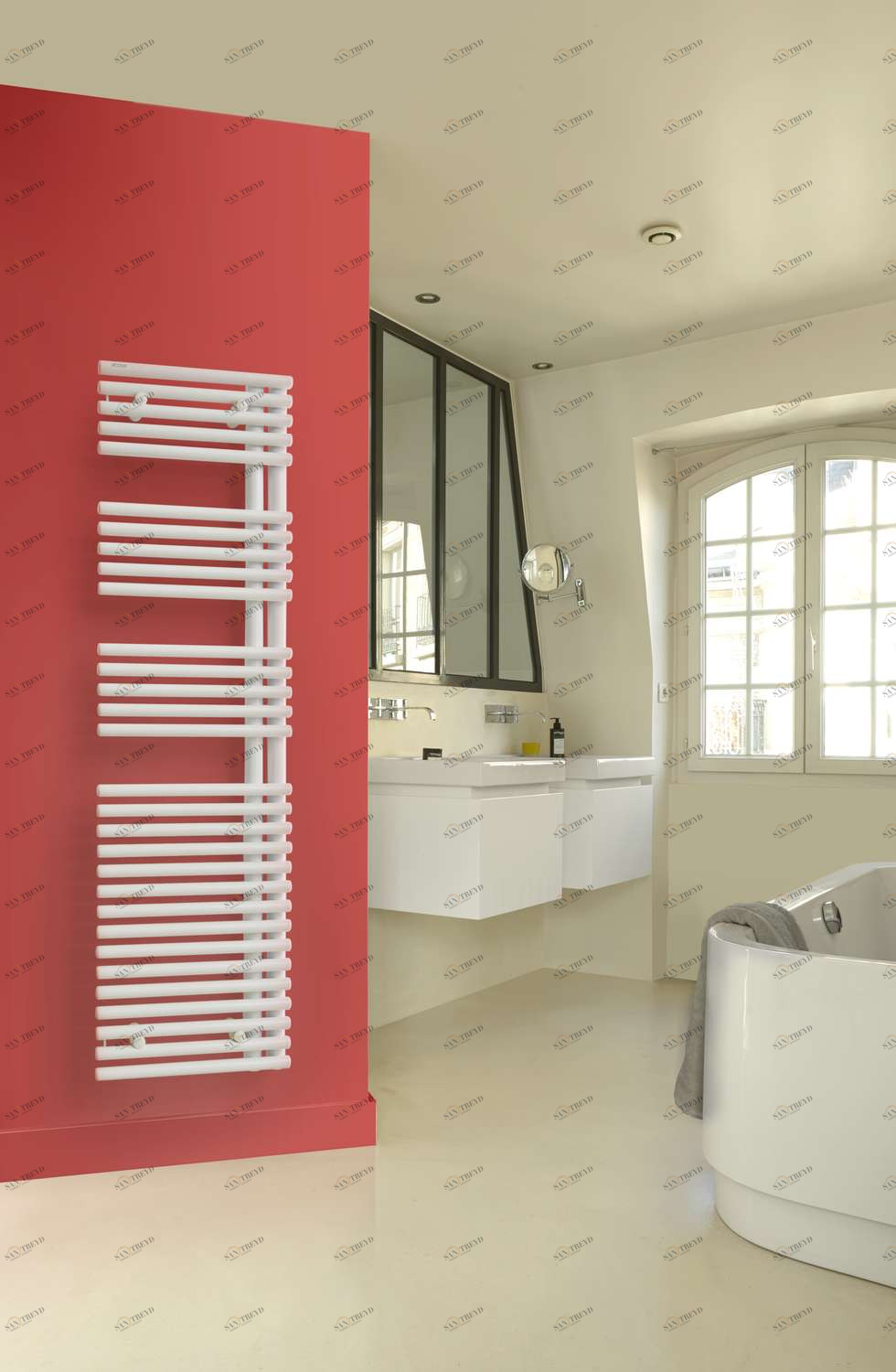 Водяной радиатор LNR-112-050 Cala Asymétrique à droite Acova 1161 