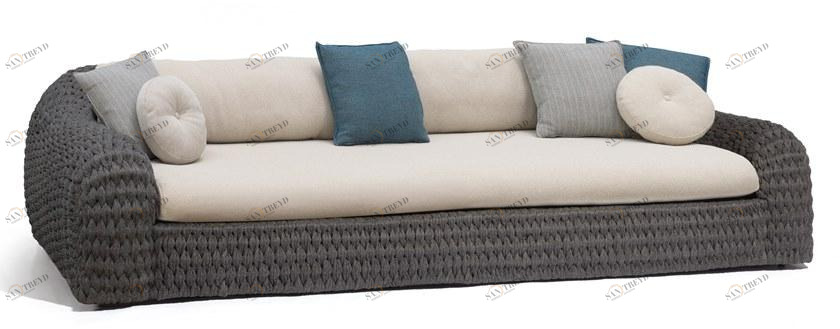 MANUTTI 3-х местный веревочный садовый диван Kobo Fs-2s94